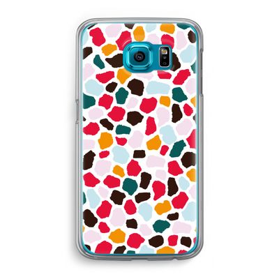 Colored Giraffe: Samsung Galaxy S6 Transparant Hoesje