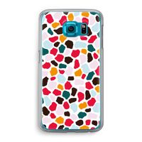 Colored Giraffe: Samsung Galaxy S6 Transparant Hoesje