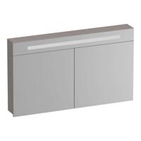 Brauer Promise Spiegelkast - 120 cm - met Verlichting - 2 Spiegeldeuren - Timber Greige