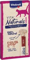 VITAKRAFT VITA NATURALS Vloeibaar rundvlees - Kattensnoepje - 5x15 g