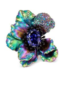 Anabela Chan pins Poppy en or 18ct - Vert