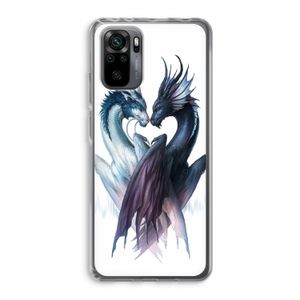 Yin Yang Dragons: Xiaomi Redmi Note 10 Pro Transparant Hoesje