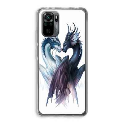 Yin Yang Dragons: Xiaomi Redmi Note 10 Pro Transparant Hoesje