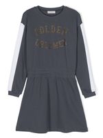 Golden Goose Kids robe élastiquée à manches longues - Bleu