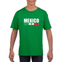 Groen Mexico supporter t-shirt voor kinderen - thumbnail