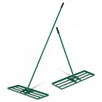 Gazonhark Metalen Gazonrakel met Ergonomische Handgreep Nivellering van Zandbodem voor Tuin Golfbaan Groen