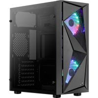 Aerocool Glider Tempered Glass tower behuizing 2x USB-A 2.0, USB-A 3.2 (5 Gbit/s), 2x Audio, Window-kit - thumbnail