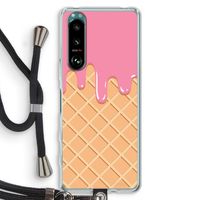 Ice cream: Sony Xperia 5 III Transparant Hoesje met koord