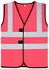 Korntex KX127K Childrens Safety Vest Esbjerg - 4 Reflective Stripes - Neon Pink - XXS