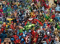 Clementoni legpuzzel Marvel Impossible Puzzle 1000 stukjes - thumbnail