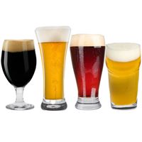 Speciaal bierglazen set - 8x stuks - 4 verschillende soorten