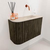 Toiletmeubel Mondiaz Joya Dlux | 61.6 cm | Meubelkleur Shadow | Faye wastafel Frappe Wasbak Rechts | Zonder kraangat(en) Toiletmeubel Mondiaz Joya Dlux | 61.6 cm | Meubelkleur Shadow | Faye wastafel Frappe Wasbak Rechts | Zonder kraangat(en)