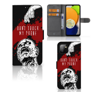 Samsung Galaxy A03 Portemonnee Hoesje Zombie Blood