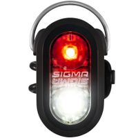 SIGMA Micro Duo zwart Dual LED incl 2x CR-2032 - thumbnail