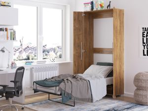 Opklapbed TEMA 90x200 cm burgunder oak