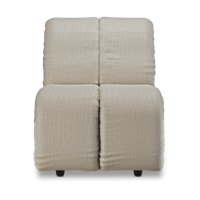 HKliving Wave bank middle small Pure Ivory