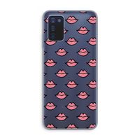 Lipjes: Samsung Galaxy A03s Transparant Hoesje Lipjes: Samsung Galaxy A03s Transparant Hoesje