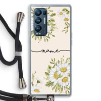 Daisies: Oppo Find X3 Neo Transparant Hoesje met koord