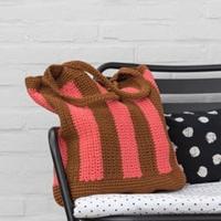 Yarn and Colors Striped Tote Bag Haakpakket 026 Satay