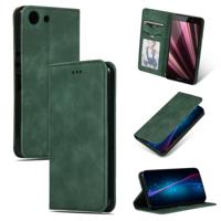 Retro huid voelen Business magnetische horizontale Flip lederen draagtas voor Sony Xperia XZ4 compact (Army Green)