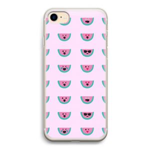 Smiley watermeloenprint: iPhone 7 Transparant Hoesje