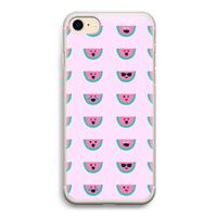 Smiley watermeloenprint: iPhone 7 Transparant Hoesje