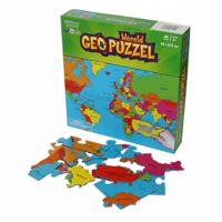 Puzzel - Wereld - Aarde - Geografie - 68stukjes - voor kinderen