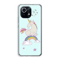 Regenboog eenhoorn: Xiaomi Mi 11 Transparant Hoesje