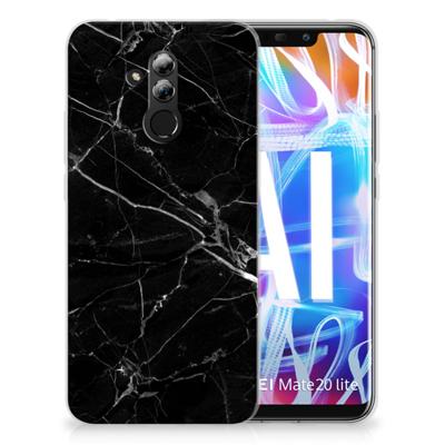 Huawei Mate 20 Lite | TPU | Siliconen hoesje | Marmer Zwart - Origineel Cadeau Vader