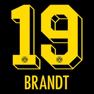 Brandt 19 (Officiële Borussia Dortmund Away Bedrukking 2022-2024)