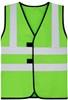 Korntex KX127K Childrens Safety Vest Esbjerg - 4 Reflective Stripes - Neon Green - XS