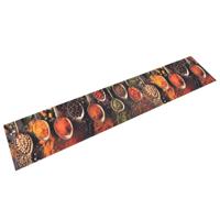 VidaXL Keukenmat wasbaar lepel- en kruidenprint 60x300 cm fluweel