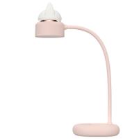 Kat vorm dubbele lichtbron Design LED Bureau nachtlampje ondersteuning 3 helderheid controle (roze)