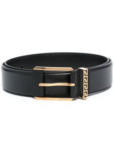 Versace ceinture Greca Accent en cuir - Noir