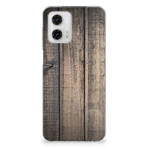 Motorola Moto G73 Bumper Hoesje Steigerhout