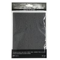 Ranger Ink Ranger • tim holtz distress halloween woodgrain cardstock black 10sheets