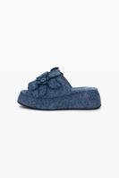denim plateausandaal - BLUE - 37