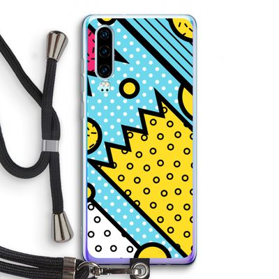 Pop Art #1: Huawei P30 Transparant Hoesje met koord