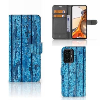 Xiaomi 11T | 11T Pro | Book Style Case | Wood Blue