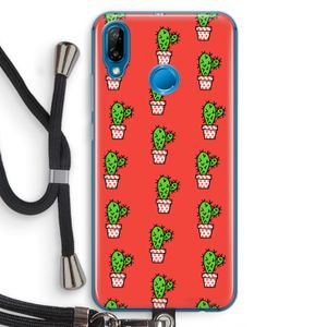 Mini cactus: Huawei P20 Lite Transparant Hoesje met koord