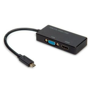 VALUE 12.99.3215 USB grafische adapter 3840 x 2160 Pixels Zwart