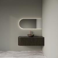Badkamermeubelset Gliss Design Alluro 120 cm Rechts Charcoal