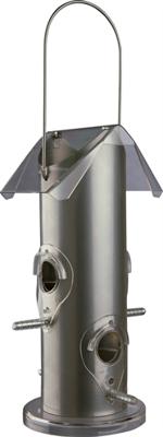 TRIXIE VOERDISPENSER METAAL / KUNSTSTOF ZILVER 25 CM 800 ML