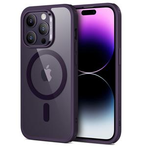 iPhone 14 Pro Max Classic Hybrid Case (HaloLock) Clear Purple