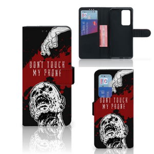 Huawei P40 Pro Portemonnee Hoesje Zombie Blood