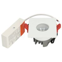 BM100-11 Vierkant vast IP44 Wit