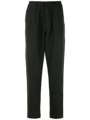Handred pantalon droit en lin - Noir