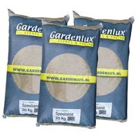 Gardenlux Speelzand - Zandbakzand - Zand voor Zandbak - Gecertificeerd - Voordeelverpakking 3 x 20 kg - thumbnail