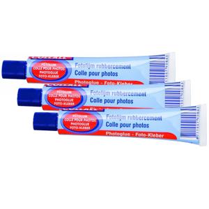 Hobby fotolijm tube - 3x - 50 ml - voor fotoalbums/scrapbooks/decoupage - snelhechtend