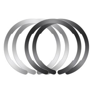 Universal Ring (HaloLock) - Black/Silver-4 Pack